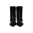 Leather Ankle Boots (Black)
