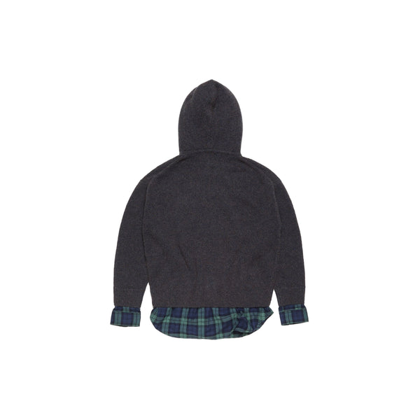 Layered Wool Hoodie (Graphite Grey)