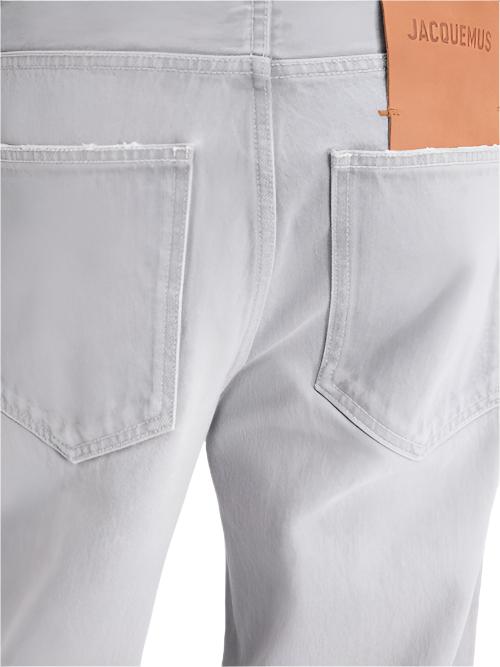 The Wide De-Nîmes Denim Pants (Grey/Off white)