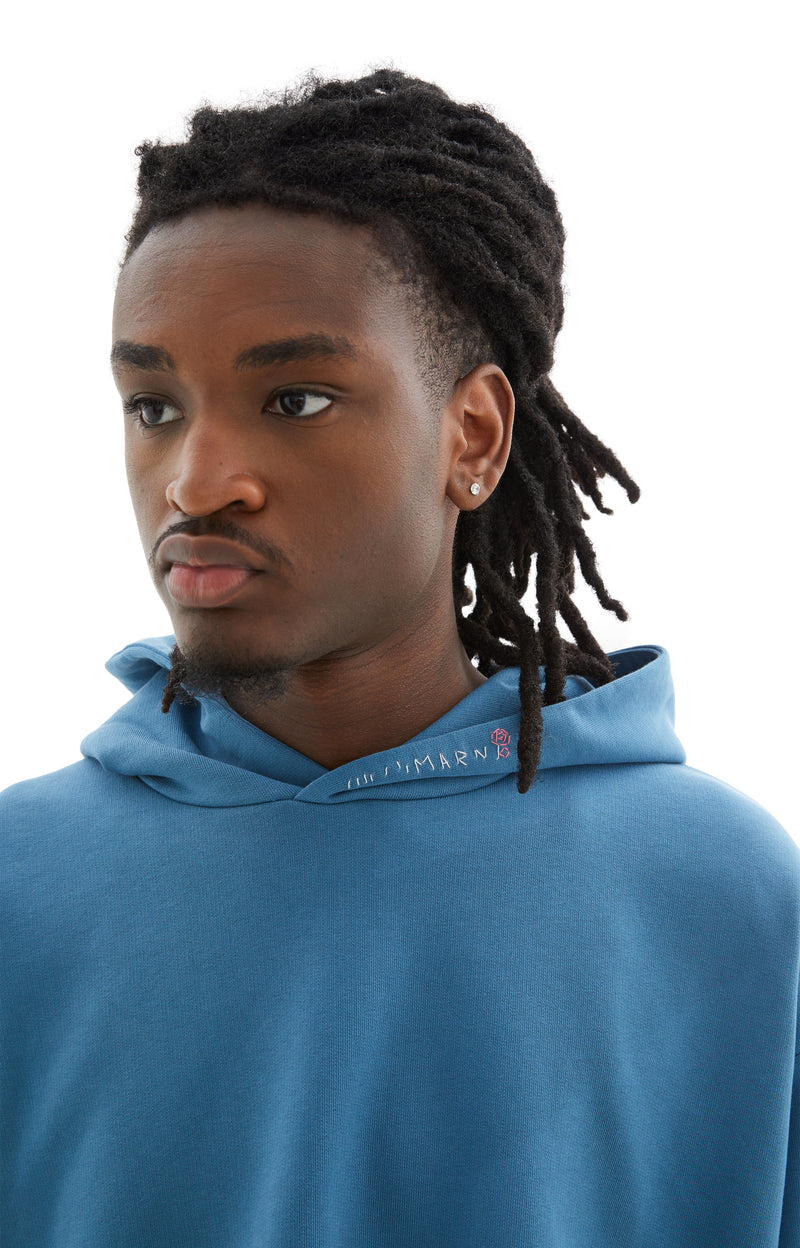 Men's Cotton Hoodie with Side Zips (Opal)