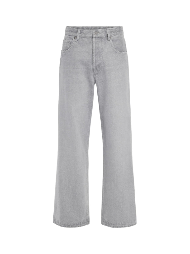 The Wide De-Nîmes Denim Pants (Grey/Off white)