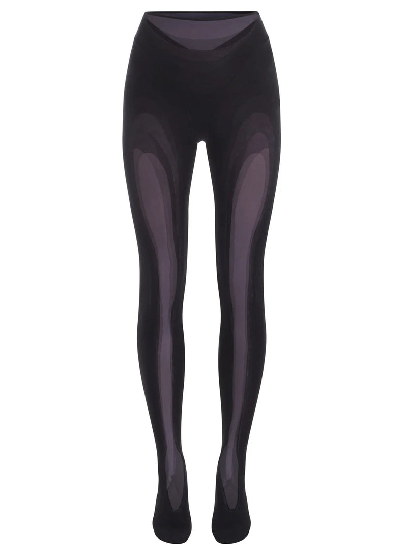 Stretch Illusion Leggings (Black)