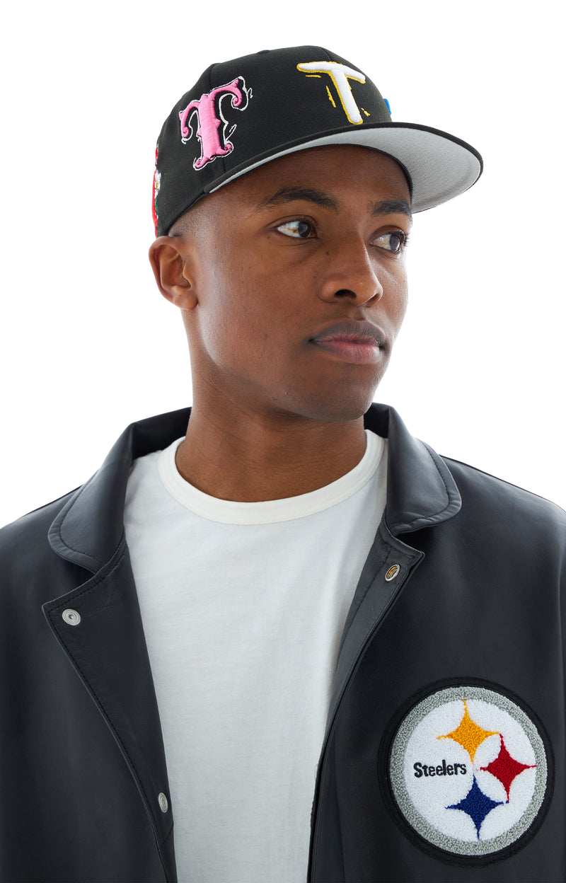 Steelers Bomber Jacket (Black/Black)