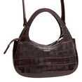 Croco Micro Baguette Bag Swipe (Brown)