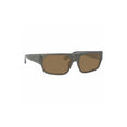 x Dries Van Noten Rectangular Sunglasses (Grey/Brushed Silver/Khaki Green)