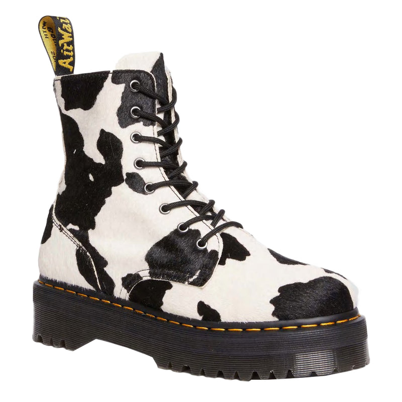 Jadon Hair On Ankle Boots (Cow Print)