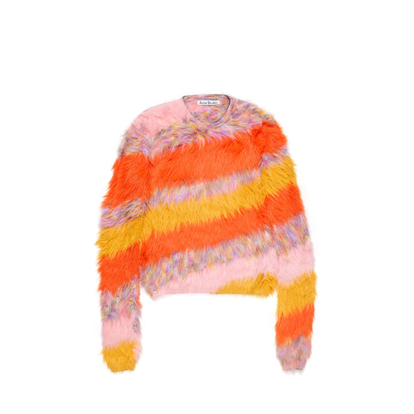 Mohair Multicolor Sweater (Orange/Multicolor)