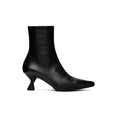 Leather Ankle Boots (Black)