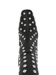 Studded Bridge Stretch Boots (Black/Silver)