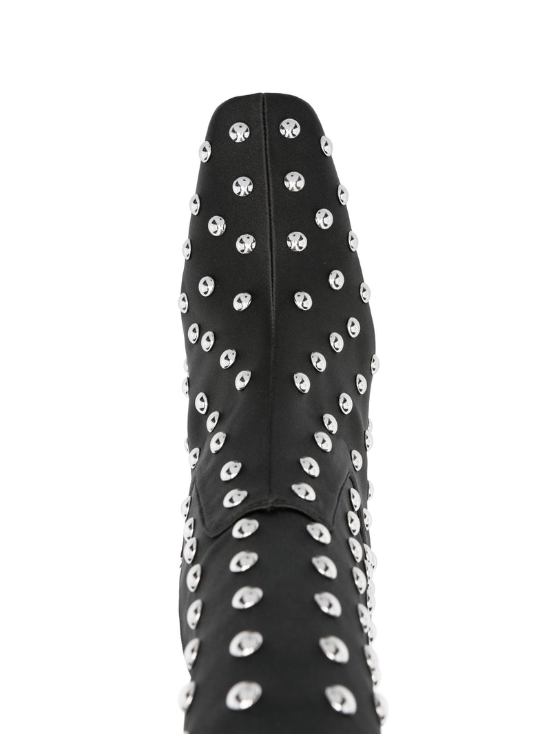 Studded Bridge Stretch Boots (Black/Silver)