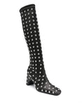 Studded Bridge Stretch Boots (Black/Silver)