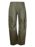 Wide Leg Cargo Pants (Ivy Green)