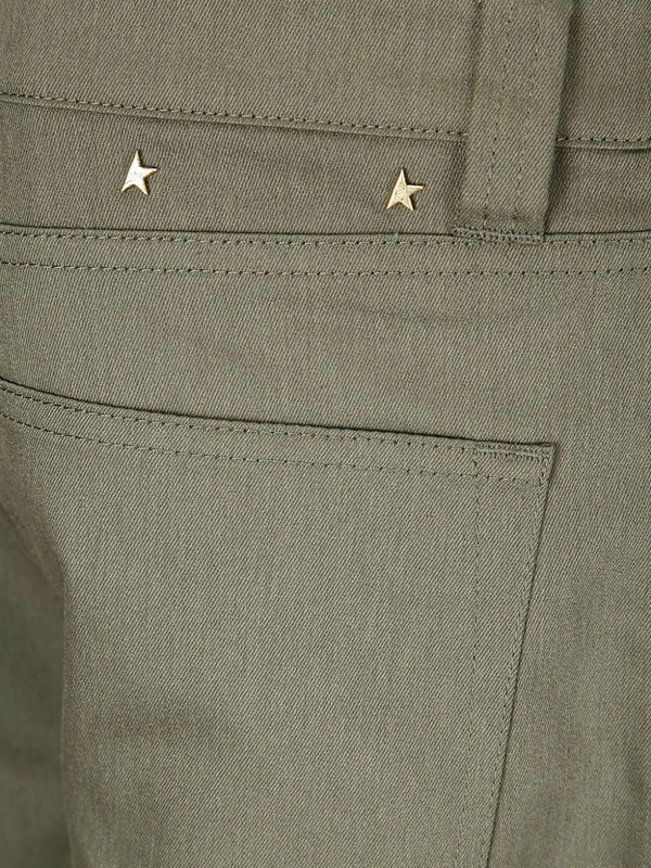 Wide Leg Cargo Pants (Ivy Green)