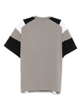 Oversized Panelled T-shirt (Grey Rose)