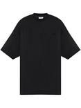 Embroidered Logo Oversized T-shirt (Black)