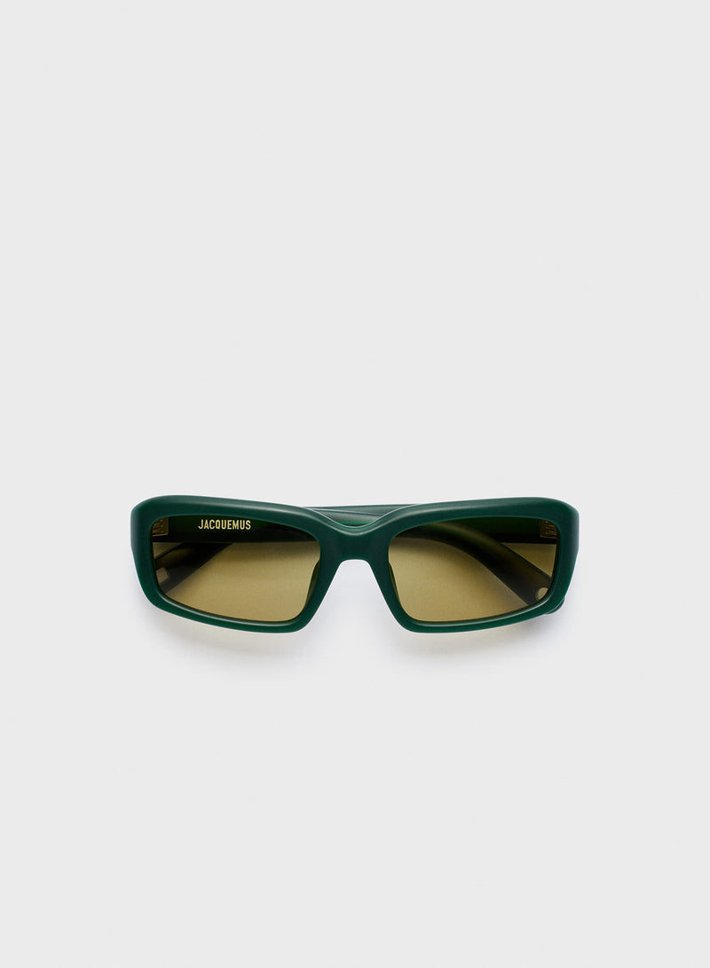 x Linda Farrow Marino Sunglasses (Green/Silver)