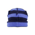 Chunky Ears Striped Beanie (Blue)