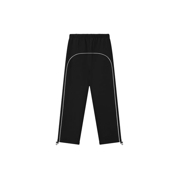 Relaxed Sweatpants With Piping (Jet Black/Cloud White)