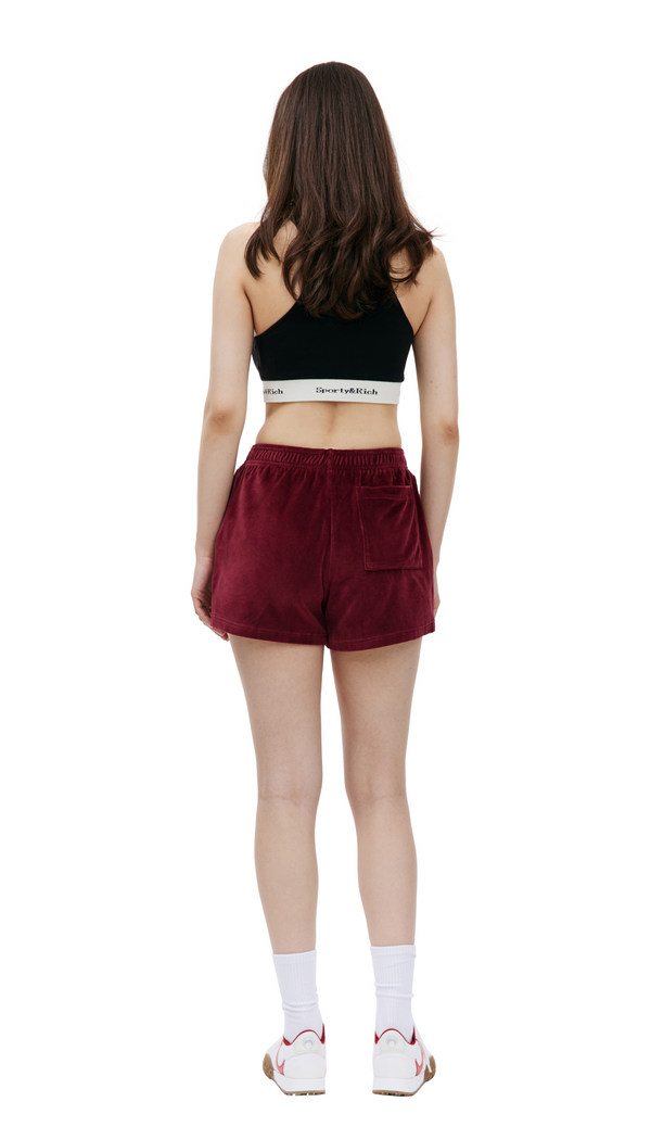 SRC Velvet Shorts (Merlot)