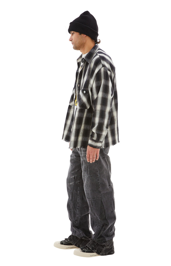 FRNNL Checked Shirt (Black/White)