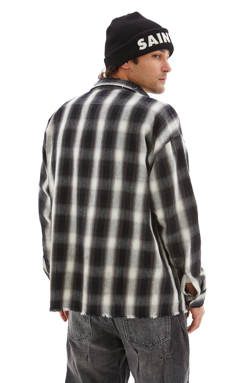 FRNNL Checked Shirt (Black/White)