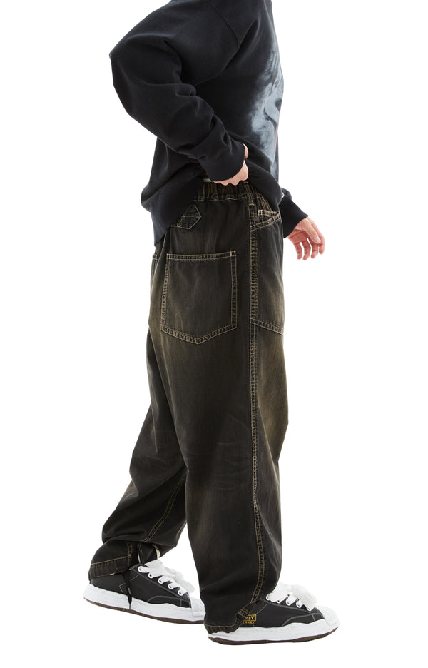 Denim Baker Pants (Black)