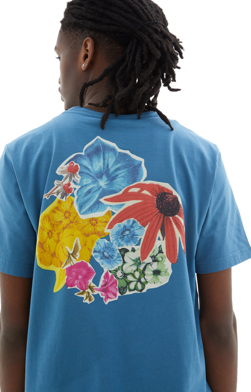 Flower Printed T-Shirt (Opal)
