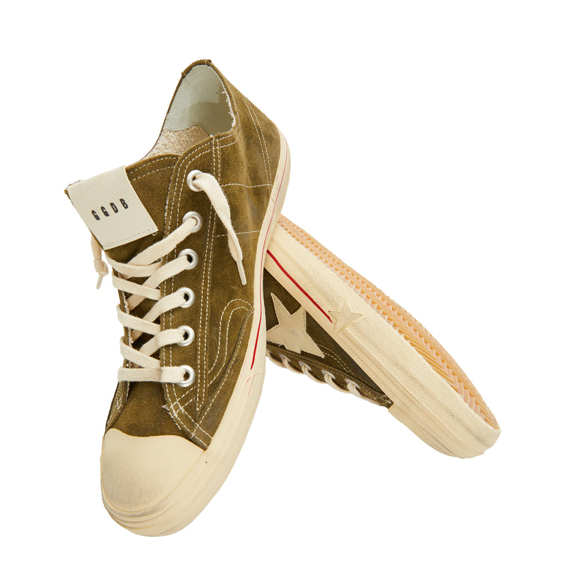 V-Star 2 Suede Upper And Star Foxing Line Sneakers (Khaki)