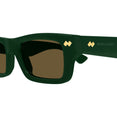 Dizzy Square Sunglasses (Green)