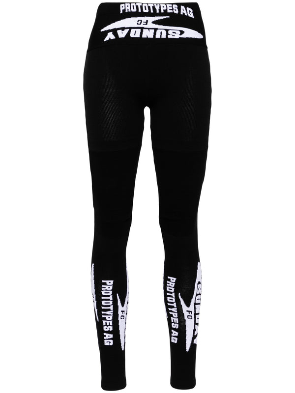 Football Sock Leggings (Black)