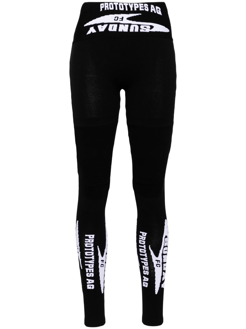 Football Sock Leggings (Black)