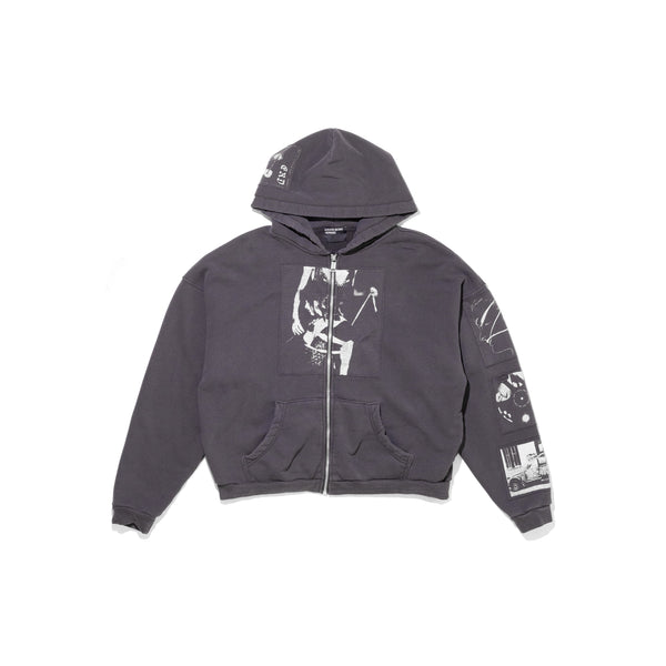 Asphyxiation Assemblage Zip Hoodie (Black)