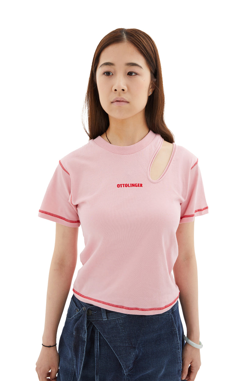 Cutout T-Shirt (Pink)