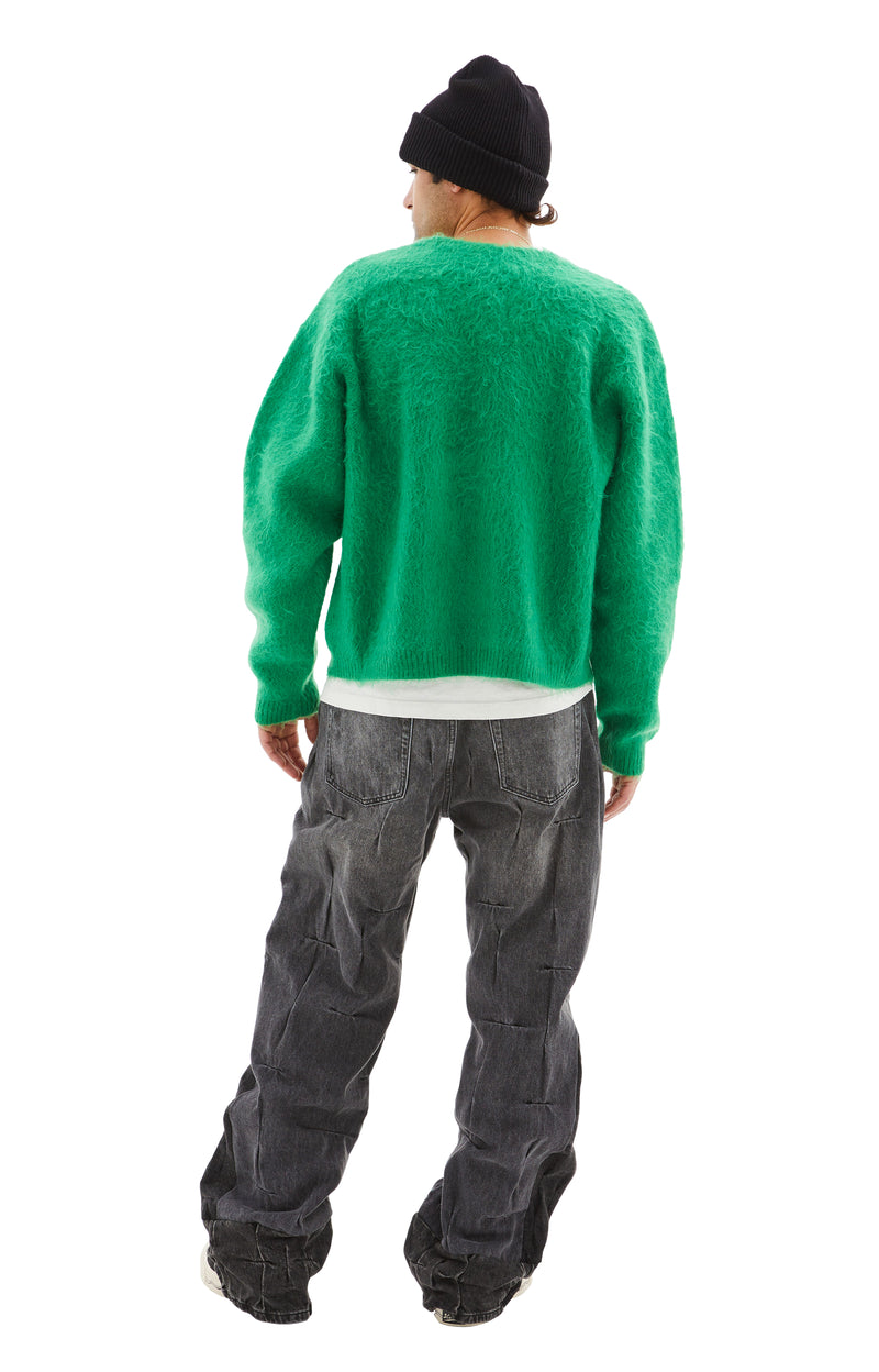 SM Mohair Cardigan (Green)