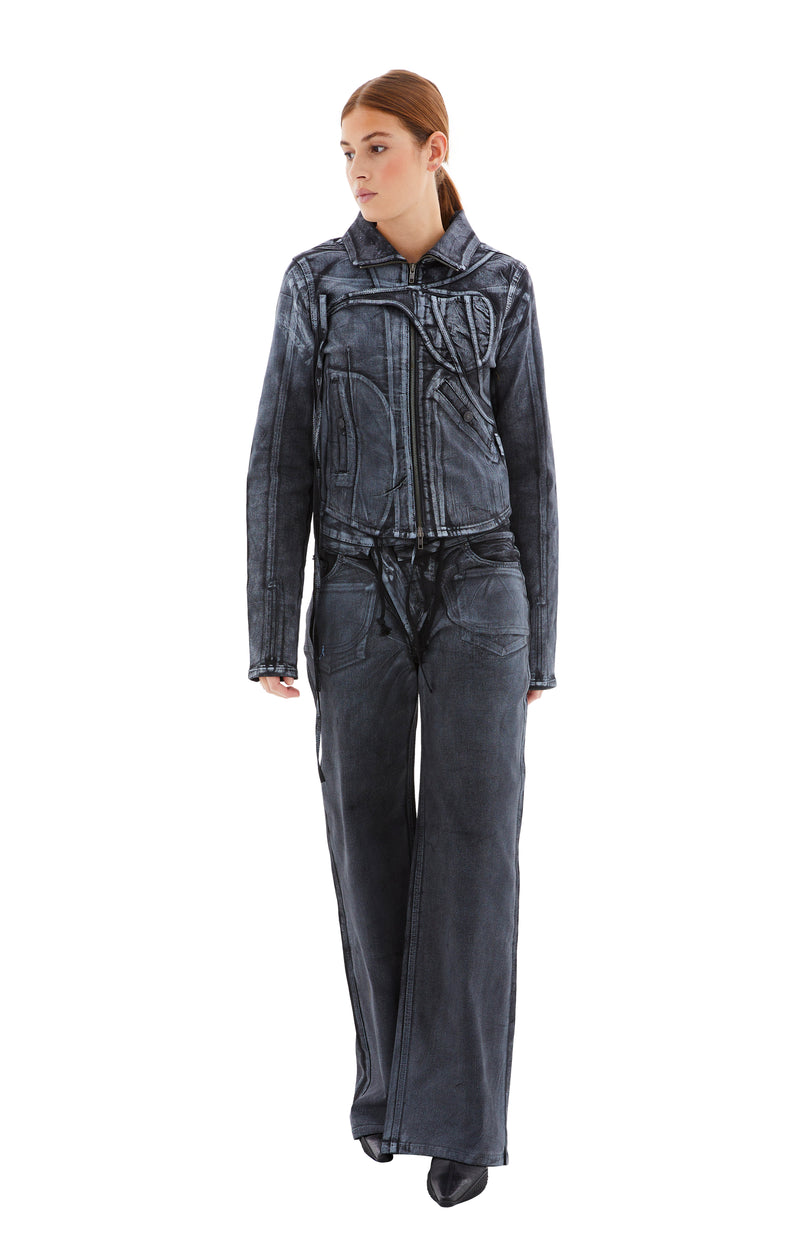 Stylish Casual Slim Multi Pocket Button Denim Jacket blue-XL | Slim fit  coat, Denim jacket men, Fitted denim jacket