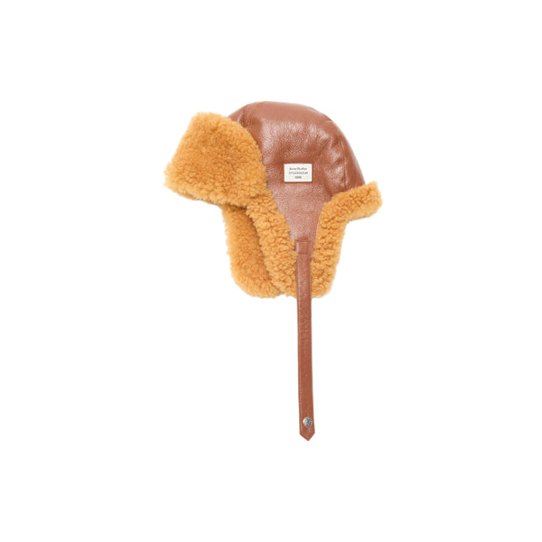 Shearling Hat (Rust Brown)