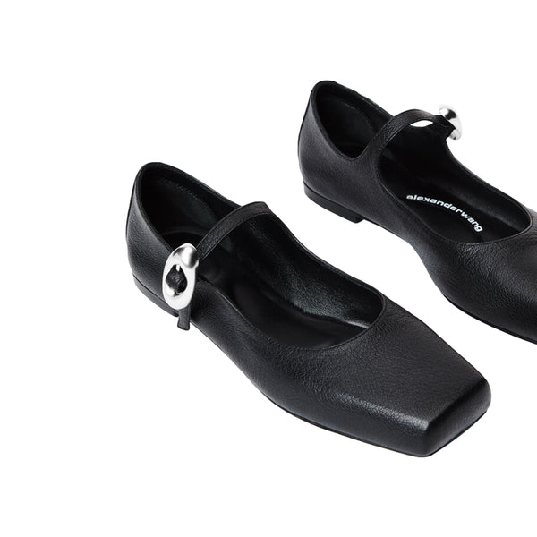 Billie Mary Jane Flat (Black)