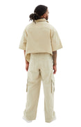 Parta Spray Cargo Pants (Beige)