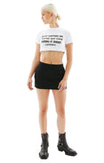 Push-Up Molton Mini Skirt (Black)