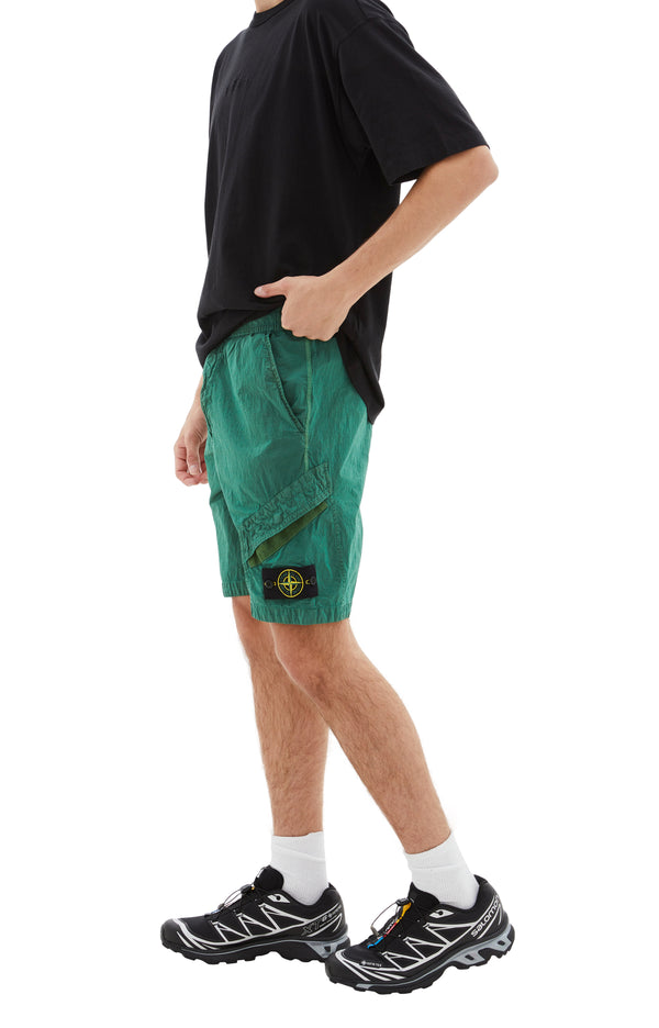 Nylon Metal ECONYL® Bermuda Shorts (Light Green)