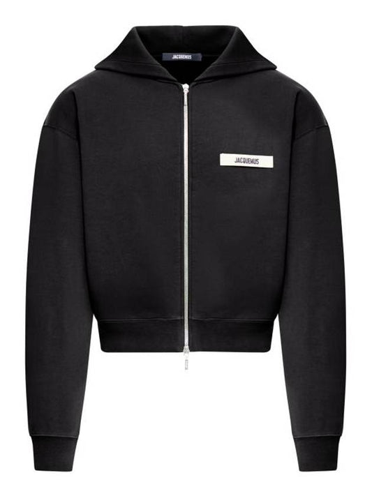 Le Hoodie Zip Gros Grain (Black)