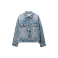 Game Jacket W/ Logo Distressing (Authentic Light Indigo)