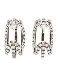 Large Hoops Earrings (Transparent/Silver)