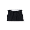 Mid-Rise Mini Logo Elastic Skirt (Black)