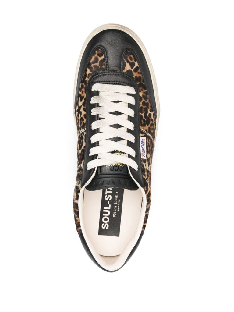 Soul-Star Horsy Men's Sneakers (Leopard Print)