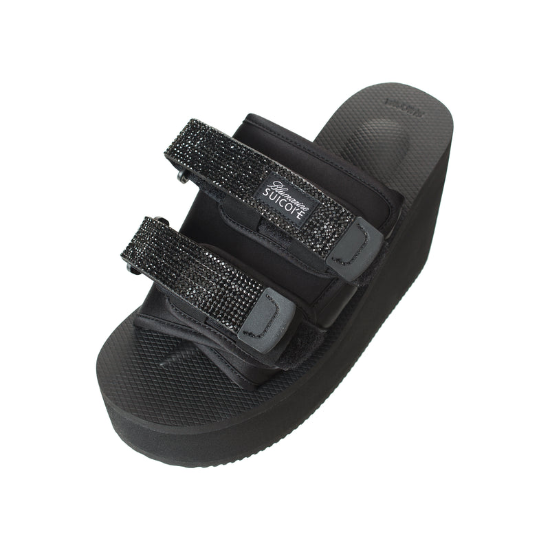 Slides Moto X Suicoke Wedge Sandal (Black)