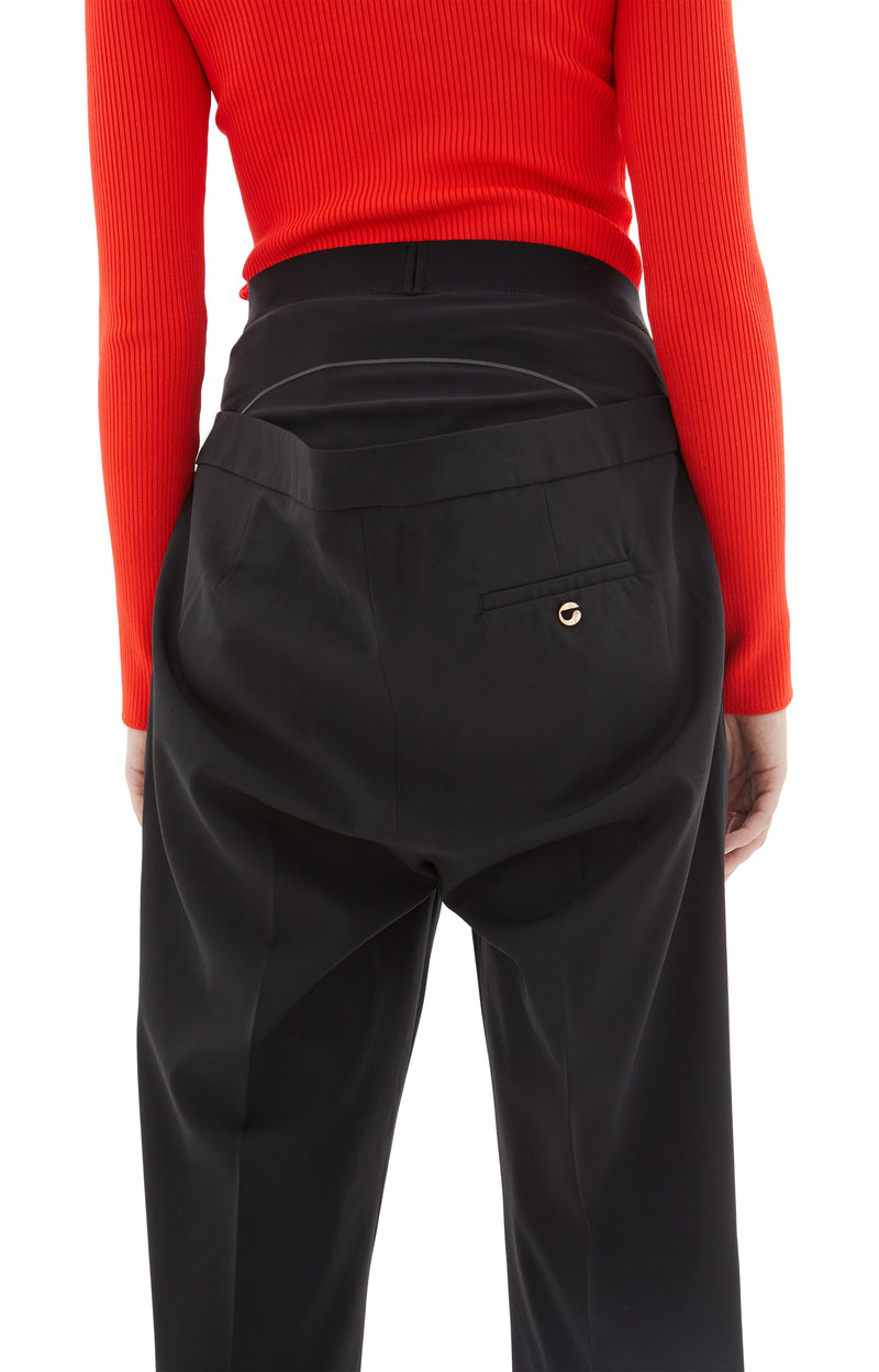 Low Rise Trousers with Briefs (Black)