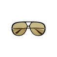 Classic Aviator Sunglasses (Black/Yellow)