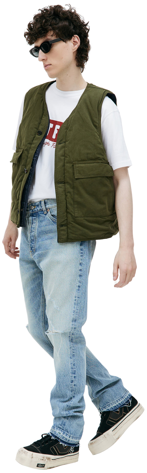 Reversible Gilet (Midnight/OD Green)