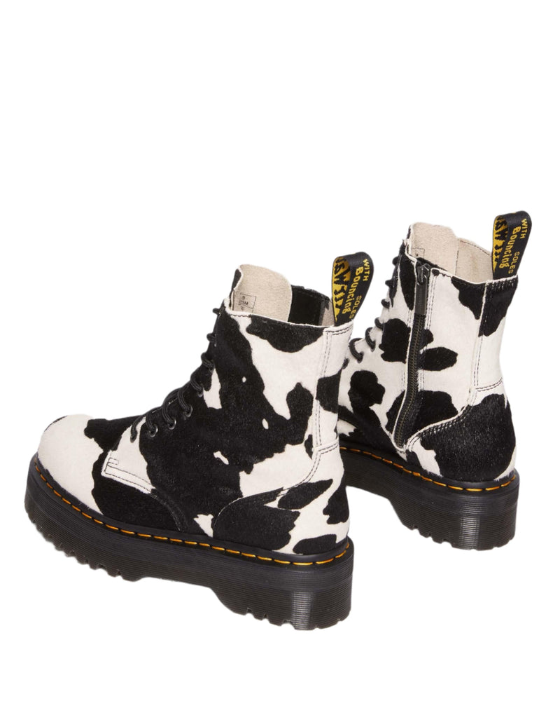 Jadon Hair On Ankle Boots (Cow Print)